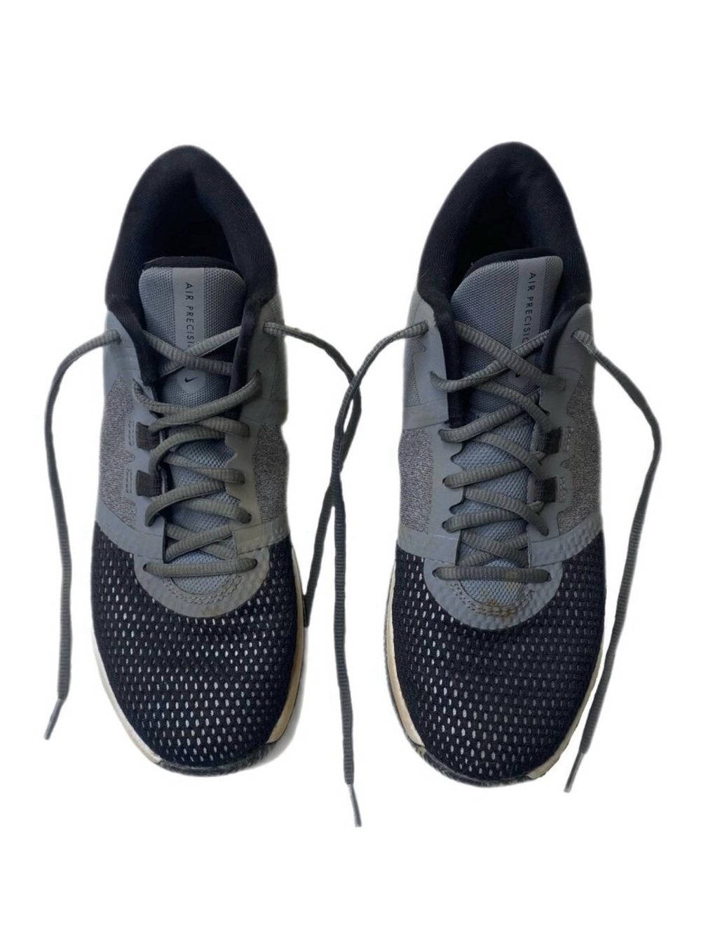 Nike Air Precision Men's Sneakers Cool Grey Black White Size US 7.5